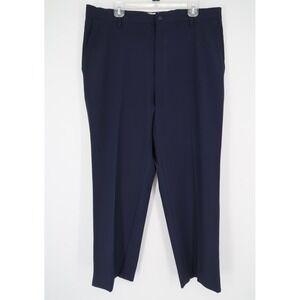 FootJoy Mens 38 Navy Performance Golf Pants Stretch Flat Front Size 38x30‎